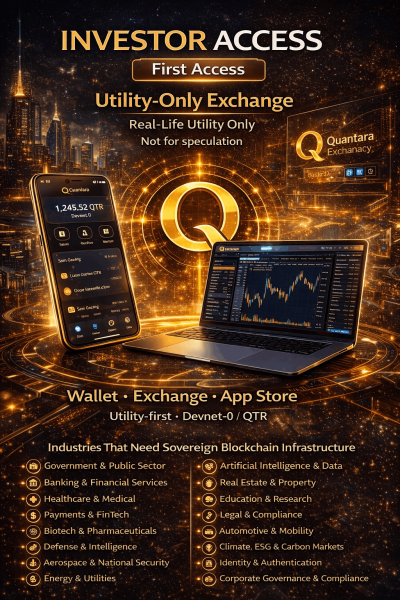 Quantara Announces Availability of Blockchain Infrastructure for Institutional and Public-Sector Applications